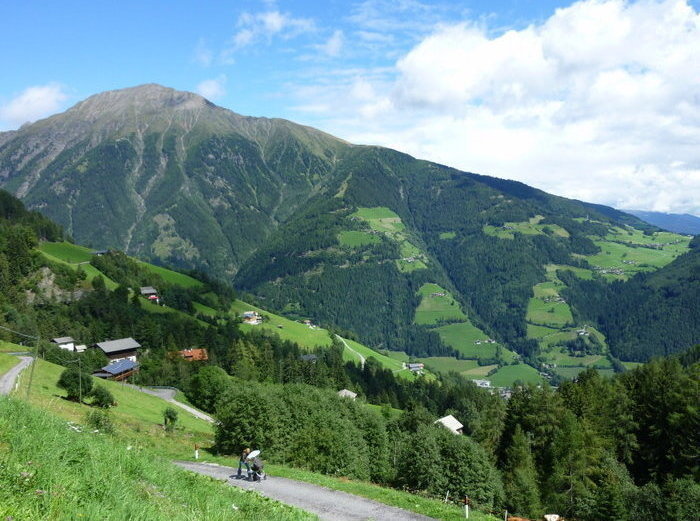 Sicht von den Ferienwohnungen beim Oberwalderhof